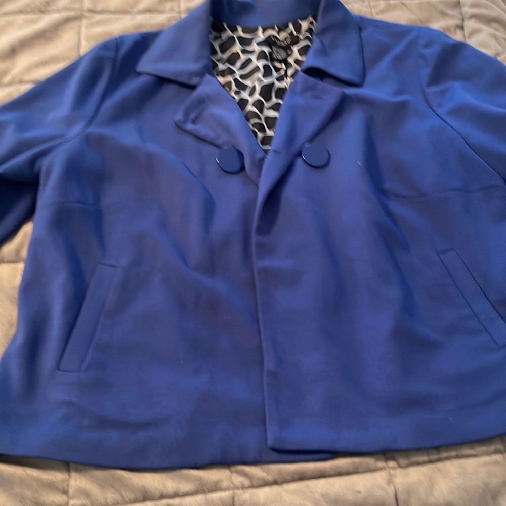 Womens royal blue jacket by Sandro. Size 1x